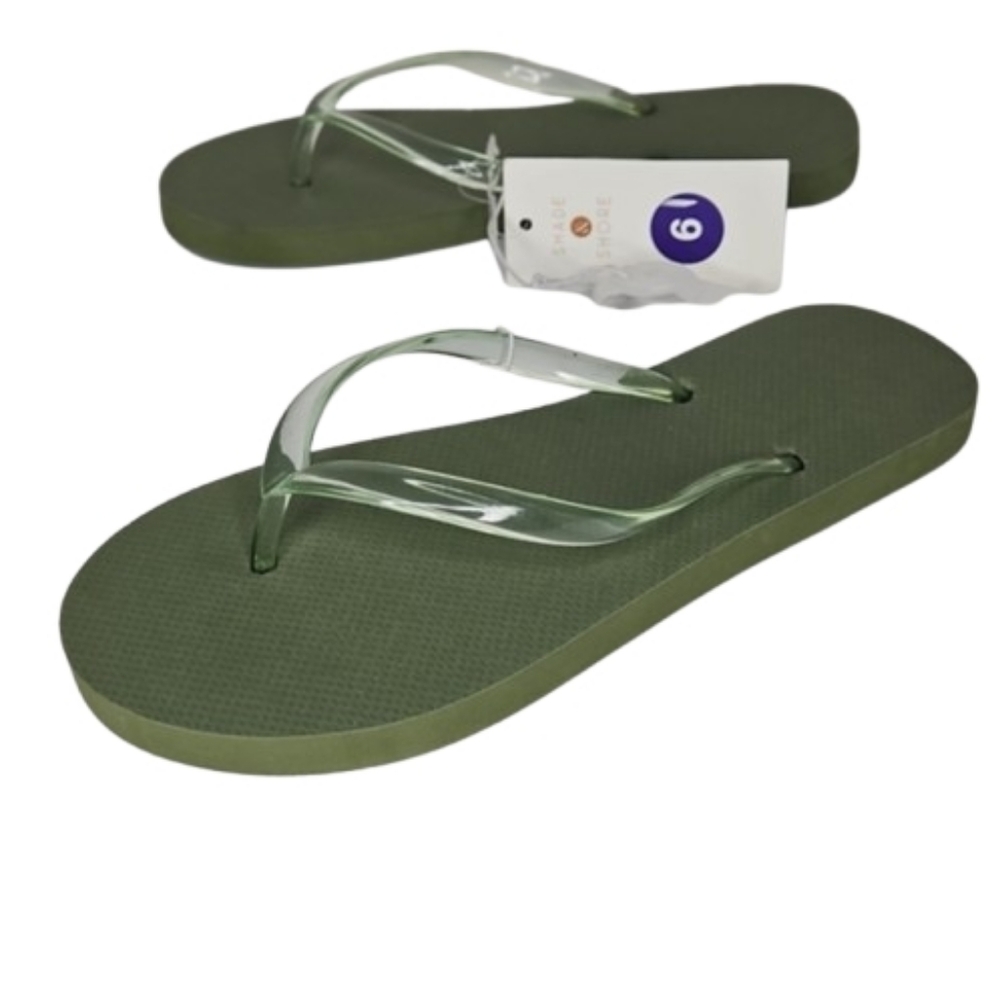 🎁 Flip Flop Women’s Thong Sandals Quite Comfy Shade And Shore olive green sizes